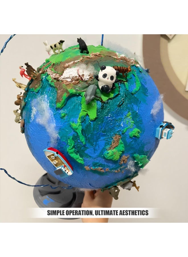 كرافت ماجيك كرات فوم بيضاء كبيرة مقاس 8 بوصات - عبوة من كرتين من الفوم الصلب الأملس للأعمال اليدوية والمشاريع المدرسية والديكورات المنزلية. - Image 3