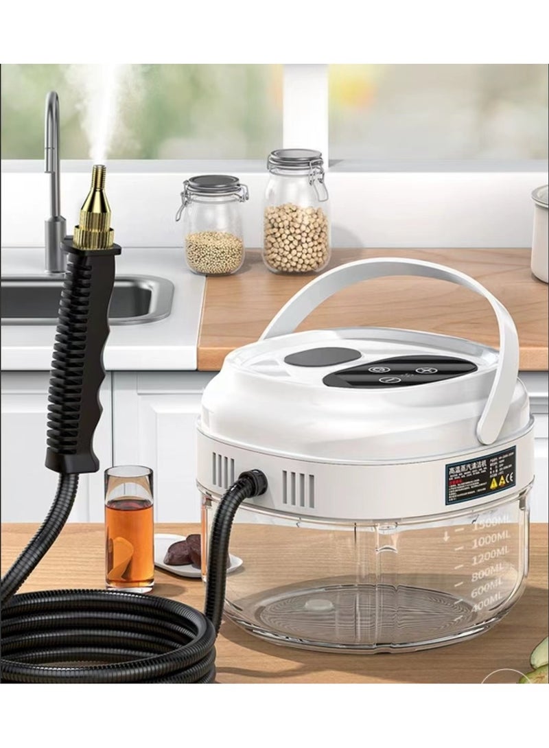 JC 2500W handheld steam cleaner, used for cleaning high-pressure steamers, portable steam cleaner, suitable for cars, kitchens, furniture, ceramic tiles (white)  - Image 1
