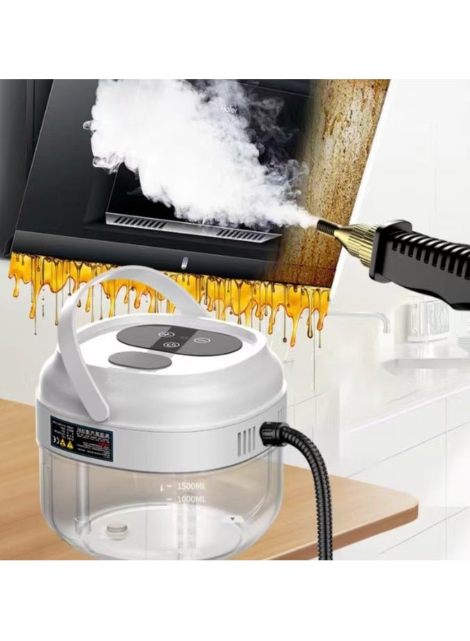 JC 2500W handheld steam cleaner, used for cleaning high-pressure steamers, portable steam cleaner, suitable for cars, kitchens, furniture, ceramic tiles (white)  - Image 2