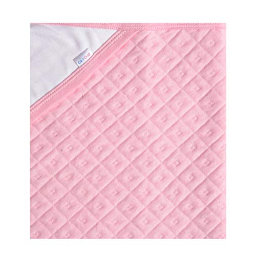 CATCUB Ultra Soft Cotton Baby Hooded Towel Combo - Pack of 2 (Green & Pink) - Image 4