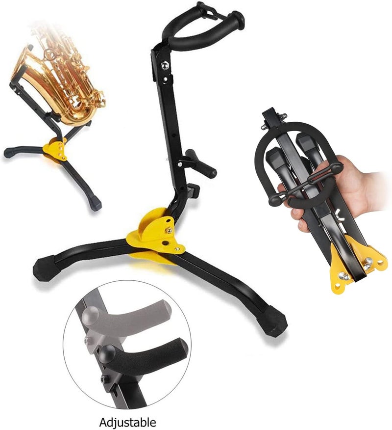 SUNYIN Saxophone Stand Saxophone Cleaning Kit Cleaning Cloth Cotton Saxophone Neck Strap Alto/Tenor Saxophone Accessories Sax Stand - Image 2