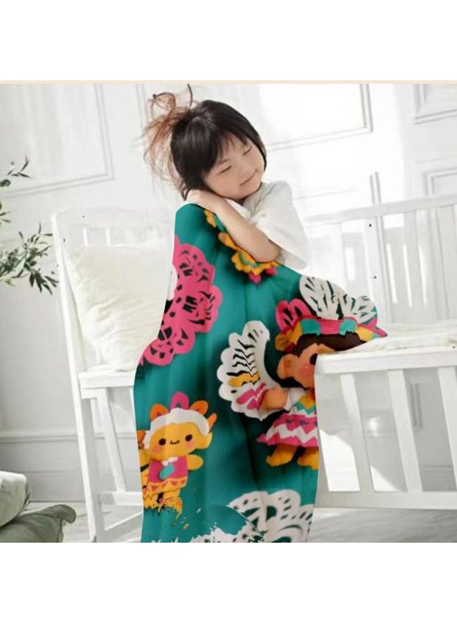 عام بطانية رقيقة من الفانيلا الكرتونية للأطفال والرضع (دافئة ومريحة، ومناسبة للنوم والألعاب) 70 سم * 100 سم - Image 2