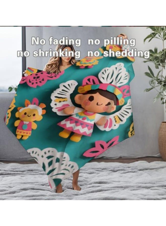 عام بطانية رقيقة من الفانيلا الكرتونية للأطفال والرضع (دافئة ومريحة، ومناسبة للنوم والألعاب) 70 سم * 100 سم - Image 4