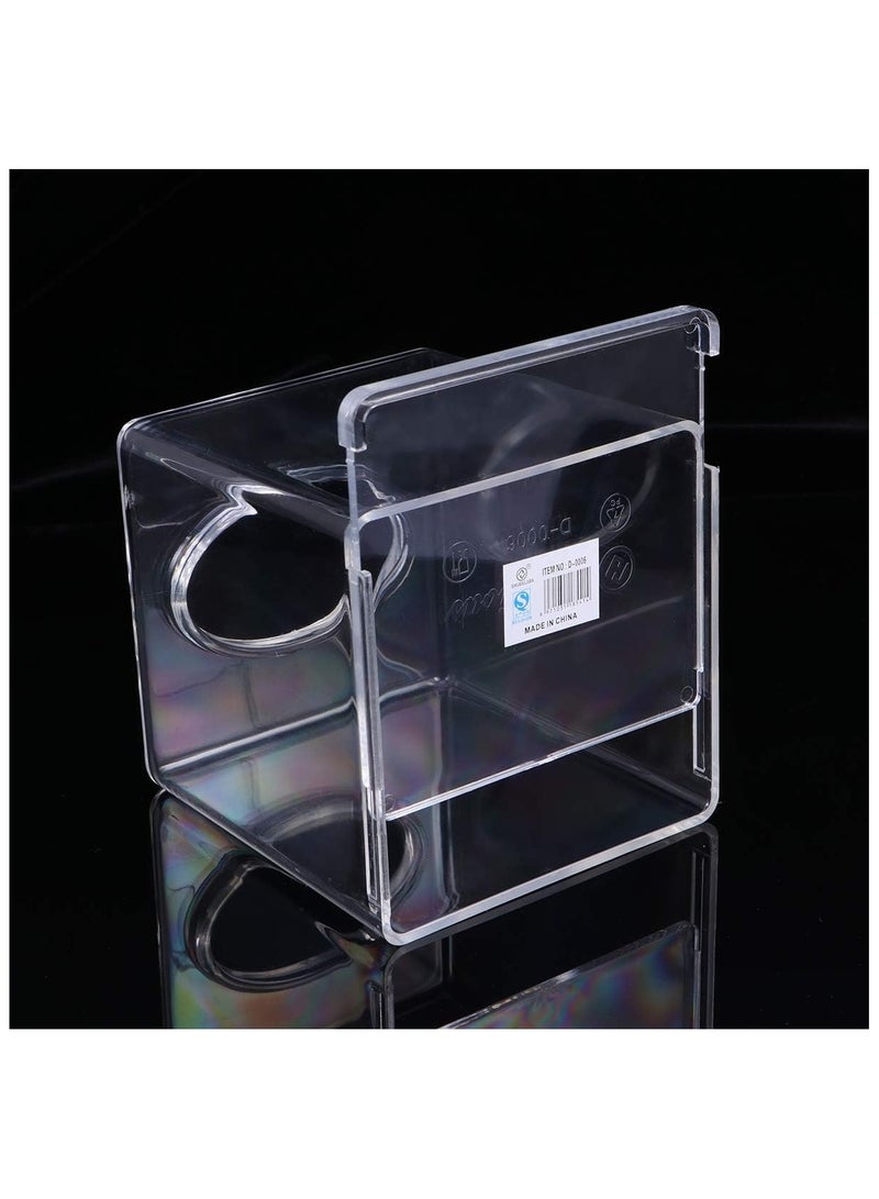 BLOOMING TIME Square Shape Acrylic Tissue Holder Box Transparent Clear Dispenser Paper Napkin for Home Office Restaurants Hotels Bathroom - Image 3