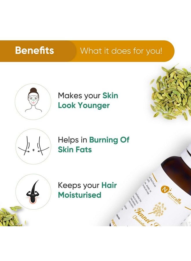 Naturalis Essence Of Nature Fennel Seed Essential Oil Natural & Therapeutic Grade For Skin Care Anti Aging Hair Growth 30Ml - Image 4