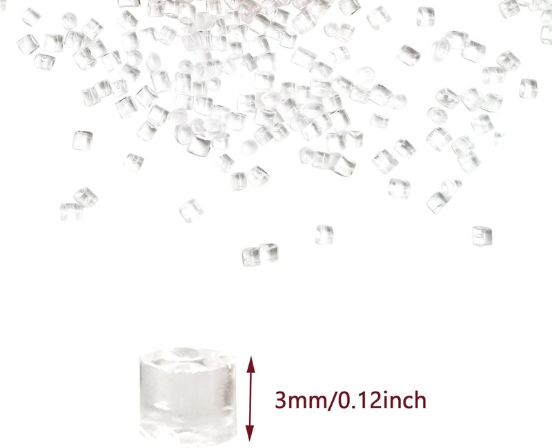 Zalaxt Fakes Ice Cubes, Tiny Fake Ice, Assorted Acrylic Ice Rocks 3 mm 0.98 Pound Clear, Plastic Ice Cubes Miniatures Dollhouse Accessories 440g - Image 4