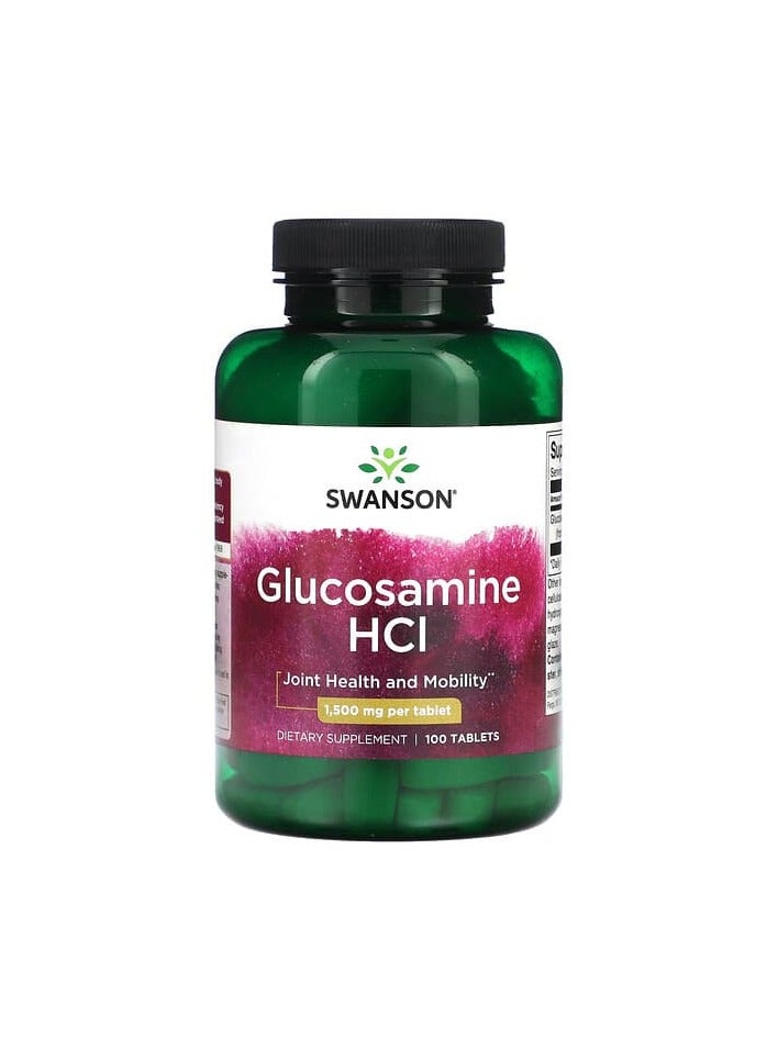 غلوكوزامين HCl، 1,500 ملغ، 100 قرص