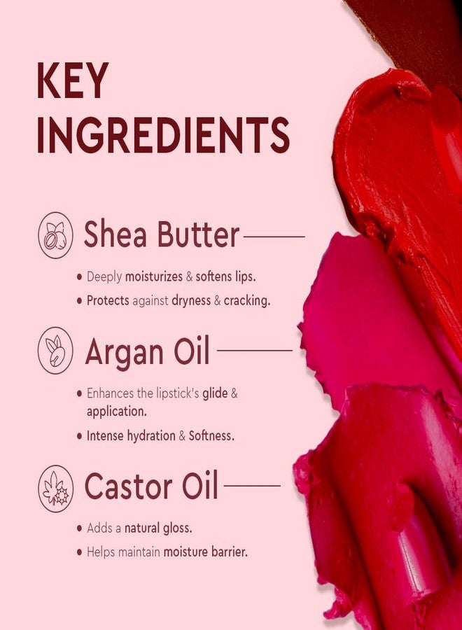 C2P PROFESSIONAL MAKEUP C2P Pro Matte Lip FX Creamy Bullet Lipstick for Women | Long Lasting | Non Transfer | Waterproof & Smudge-Proof | Keeps Lips Moisturized with Vitamin E & Shea Butter - 3.5 gm, Delicate 08 - Image 4