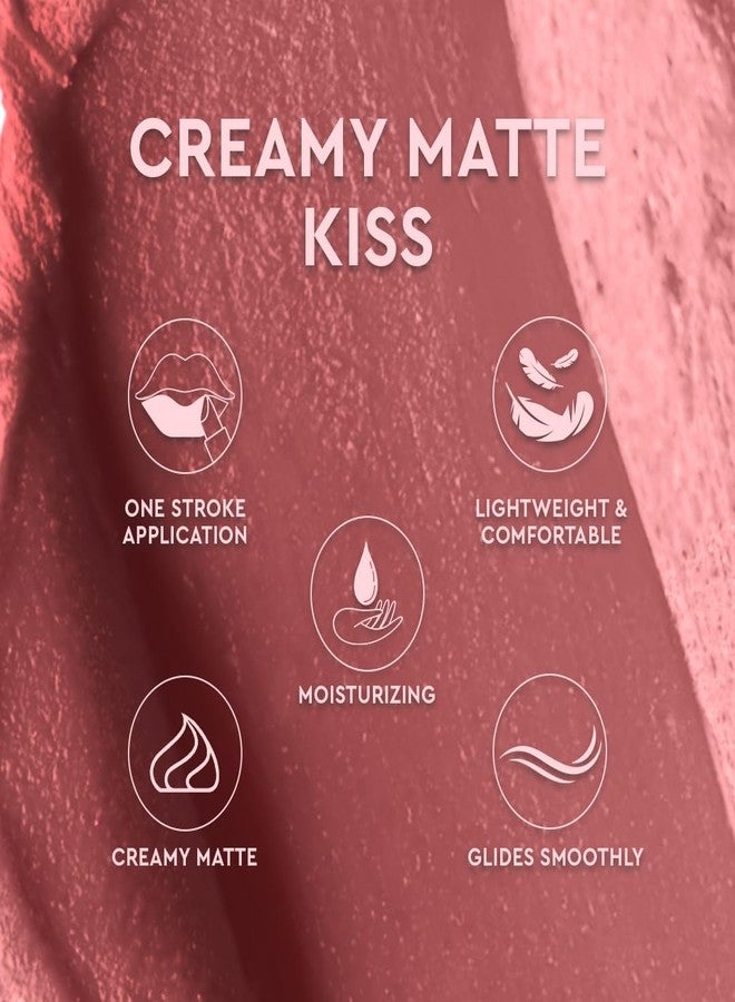 C2P PROFESSIONAL MAKEUP C2P Pro Matte Lip FX Creamy Bullet Lipstick for Women | Long Lasting | Non Transfer | Waterproof & Smudge-Proof | Keeps Lips Moisturized with Vitamin E & Shea Butter - 3.5 gm, Delicate 08 - Image 5