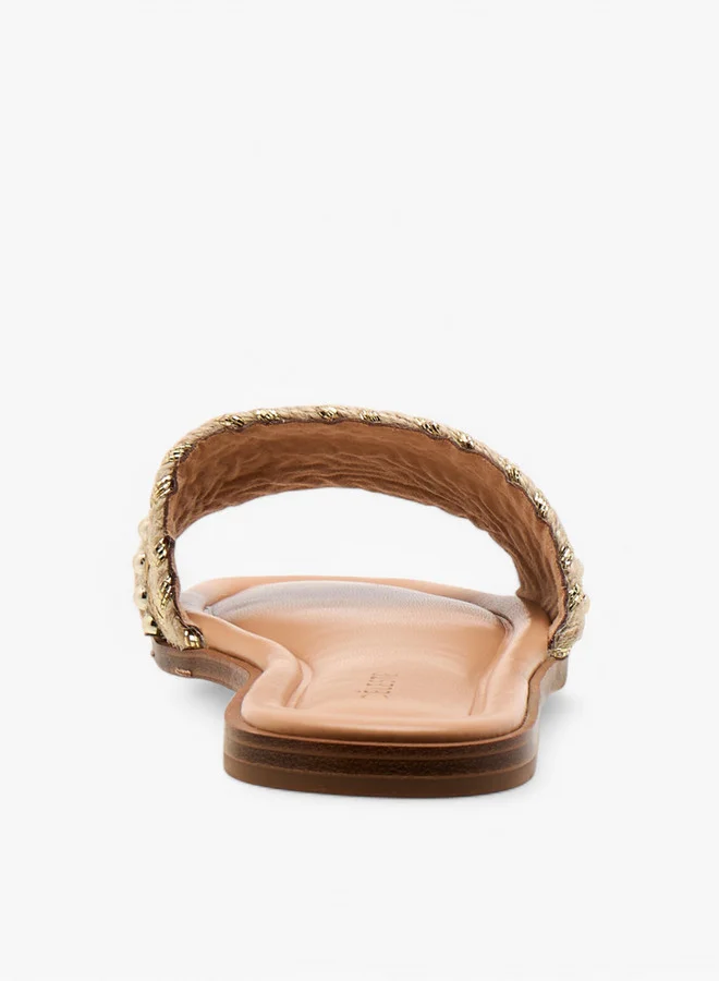 Celeste Women's Embellished Slip-On Flat Sandals