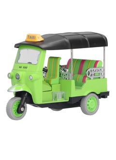 SYOSI Car Toys For Kids, Thailand Tuk Tuk Taxi Car Model Toy, Alloy Tricycle Toys for 3+ Kids Brithday Gifts Home Decor Collectible (Green)
