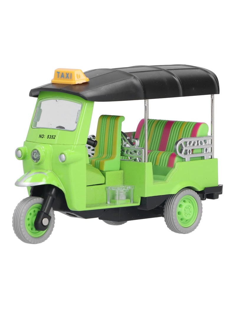 SYOSI - SYOSI Car Toys For Kids, Thailand Tuk Tuk Taxi Car Model Toy, Alloy Tricycle Toys for 3+ Kids Brithday Gifts Home Decor Collectible (Green) - Image 1