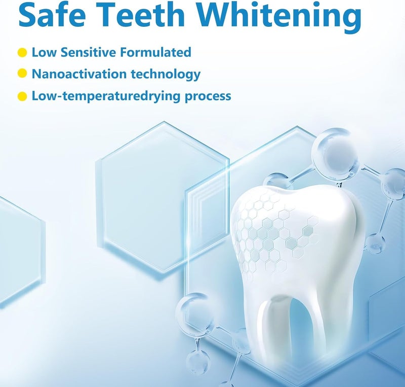 Suicune 14 PCS Teeth Whitening Strips, Effective Natural Bright White Tooth Whitening Strips Safe for Enamel Non-Sensitive Kits for Removing Tartar Smoking Coffee Tea Stain Brightening Peroxide Free Teeth - Image 5