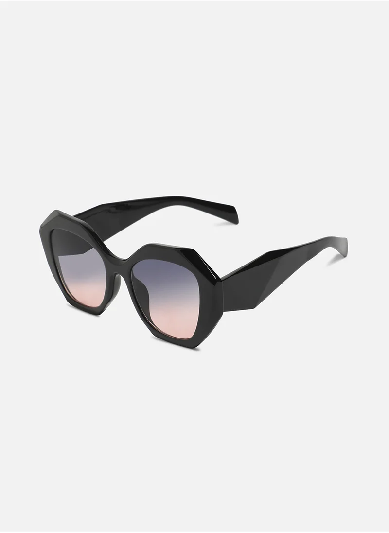 Haute Sauce Gradient Oversized Sunglasses - Black