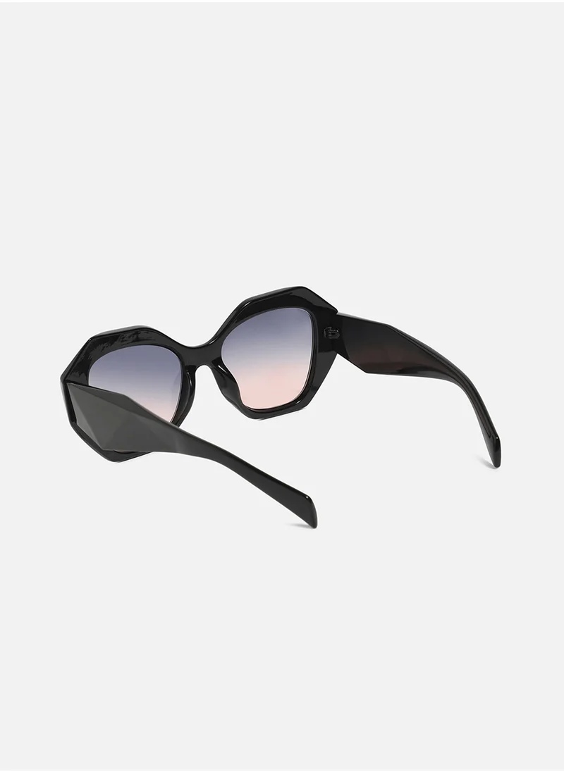 Haute Sauce Gradient Oversized Sunglasses - Black
