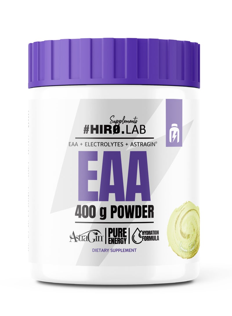 Hiro.Lab EAA 400g - Lemon Twist EAA + Electrolytes + Astragin® - Image 1
