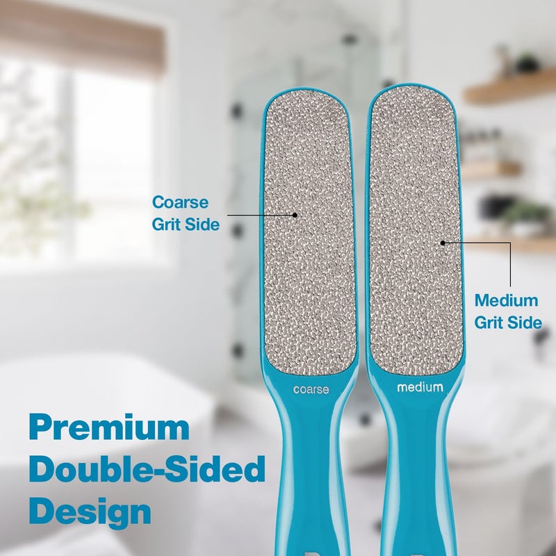 Probelle Double Sided Multidirectional Nickel Foot File Callus Remover - Immediately Reduces calluses and Corns to Powder for Instant Results, Safe Tool (Blue) - Image 3