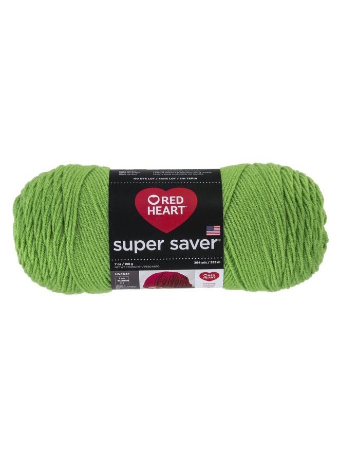 RED HEART Super Saver Yarn, Spring Green - Image 1