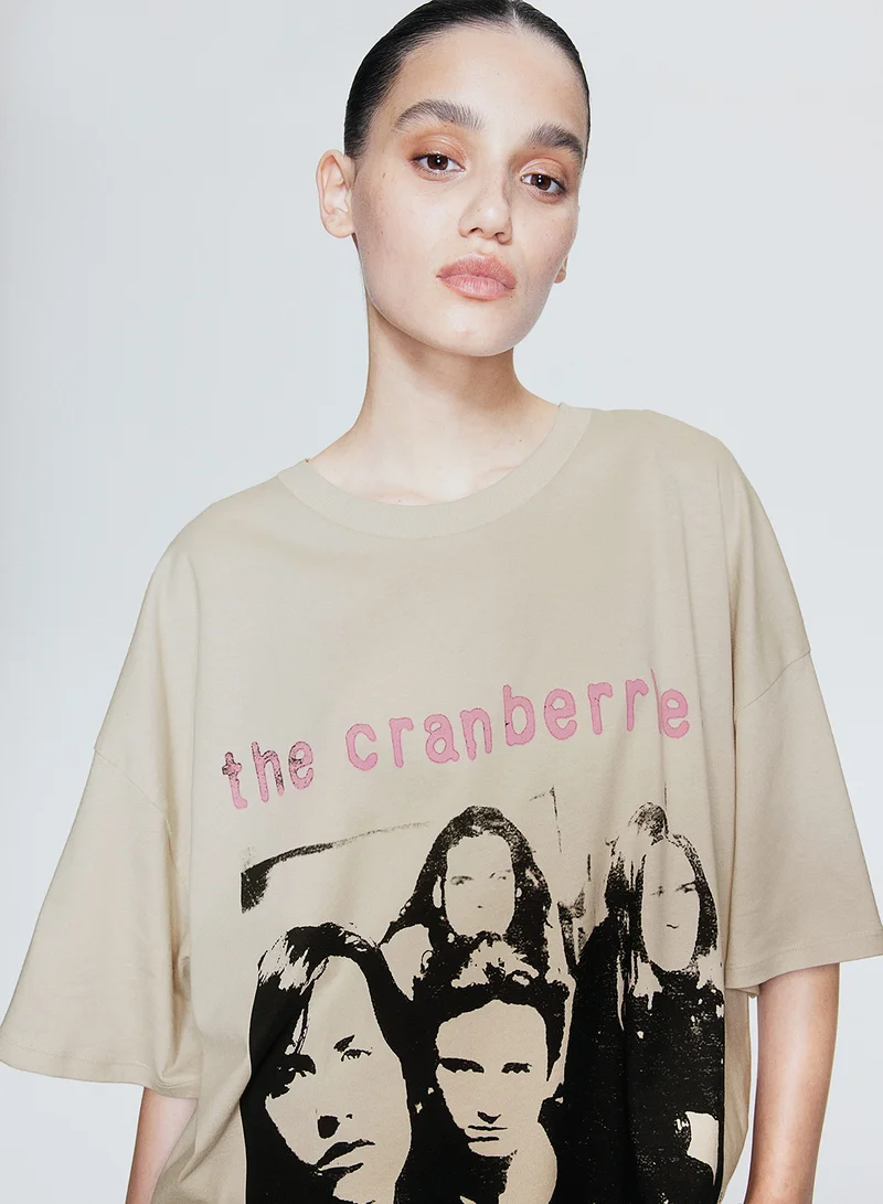 H&M Oversized Printed T-Shirt
