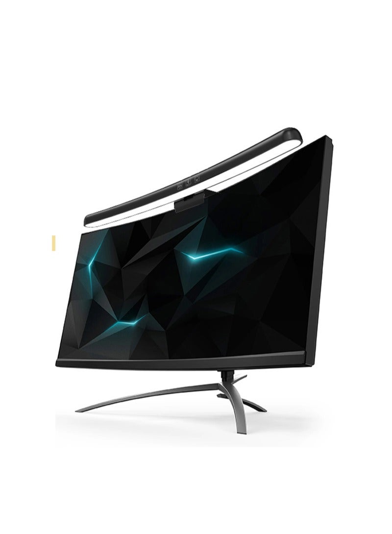 شاربدو شاشة الكمبيوتر ضوء بار منحني مصباح شاشة الكمبيوتر مع 7 أوضاع إضاءة RGB مصباح مكتبي USB LED مع التحكم باللمس للألعاب / المنزل / المكتب - Image 3