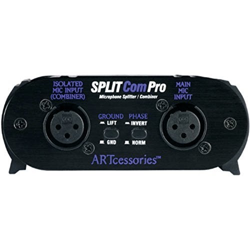 ART Splitcom Pro 2 Way Microphone Splitter and Combiner, Monitor - Image 3