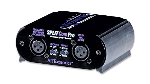ART Splitcom Pro 2 Way Microphone Splitter and Combiner, Monitor - Image 4