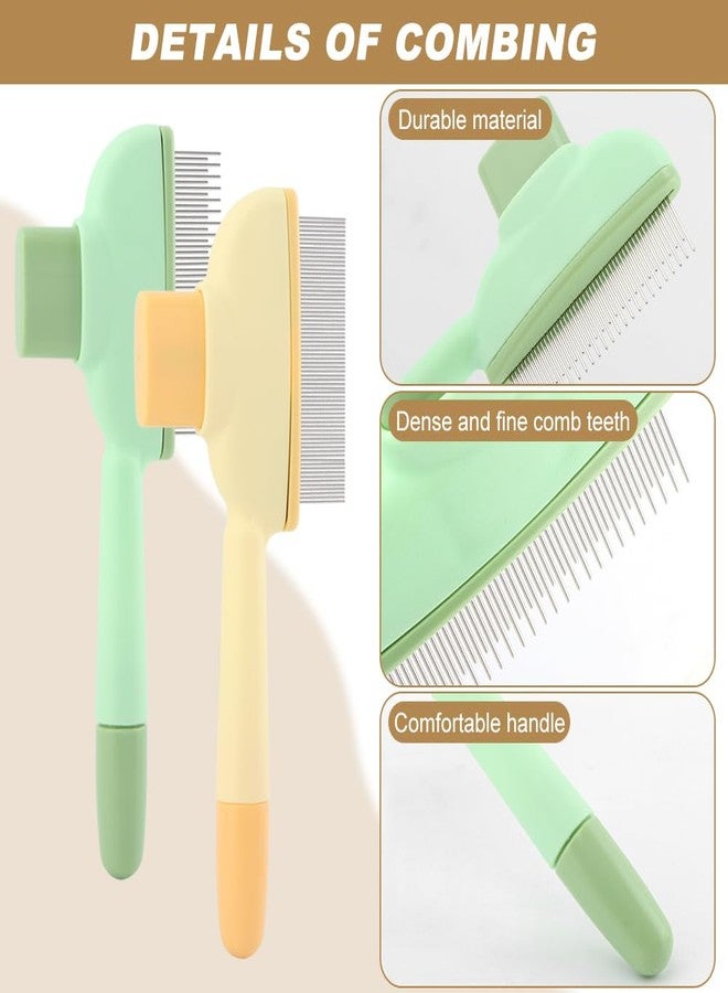 Ranjaner Pet Hair Removal Comb Flea Comb, 3 Pcs Long & Short Stainless Steel Teeth Deshedding Brush, Grooming Pet Hair, Cat Combs for Indoor Cats, Removal Tools - Image 5