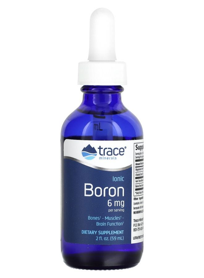 Trace Minerals Ionic Boron 6 mg 2 fl oz (59 ml)