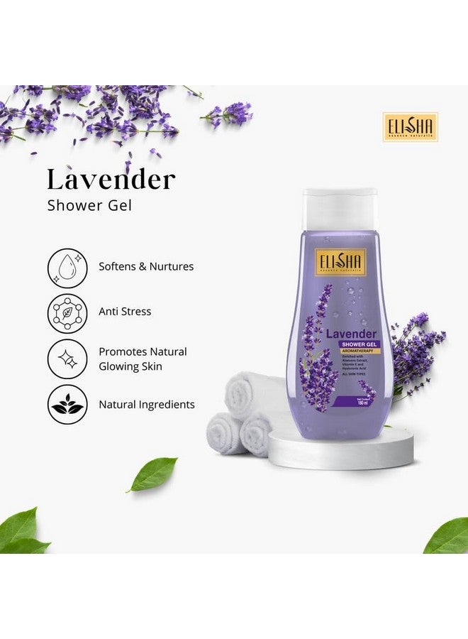 Elisha Lavender with Pink Lotus Shower Gel - 180ml (Pack of 2) Family Pack, Body Wash for Women & Men for Radiant Glow & Moisturised Skin, Suitable for All Skin Types - Image 3