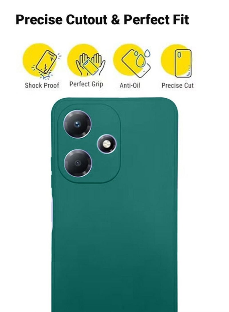 Infinix Hot 30i/Hot 30i NFC/X669 Silicone Back Case Cover Mobile Phone Accessories with Anti-drops Anti-fingerprints Camera Protection Soft Anti-scratches Anti-drops Anti-fingerprints Protector - Image 3