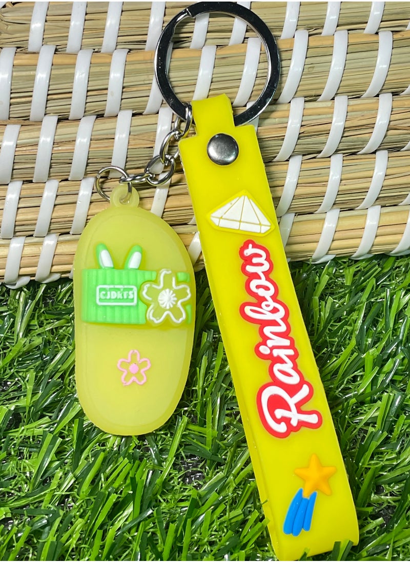 Generic - Distinctive cartoon keychain distinctive accessory keychain designed with Stabler shoe design with ribbon that fits with car keys wallet and bag wonderful and beautiful gift - Image 1