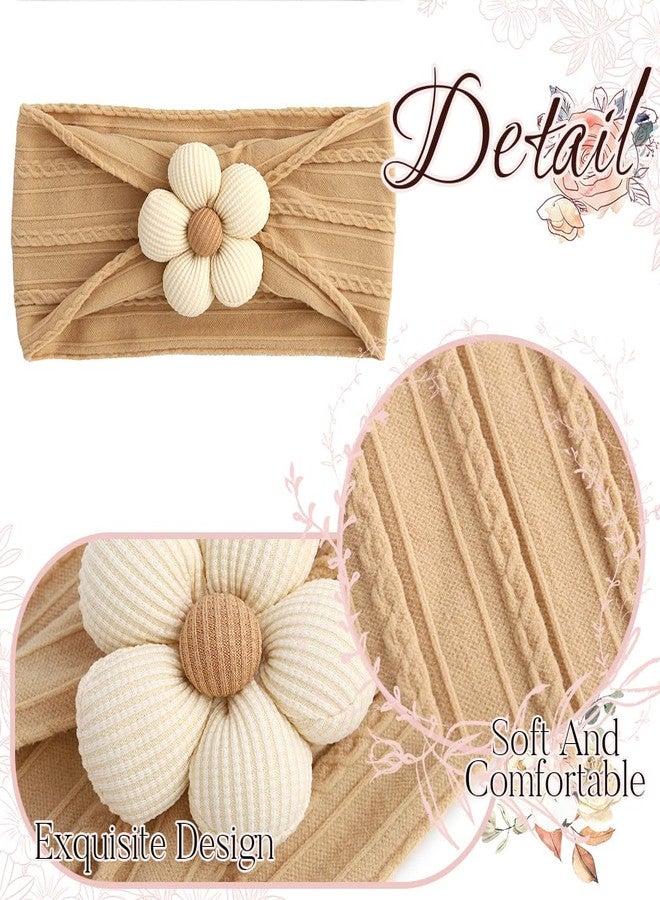 اوريو أطواق شعر من النايلون مزينة بالزهور من يوريو للأطفال حديثي الولادة والرضع والأطفال الصغار - Image 5
