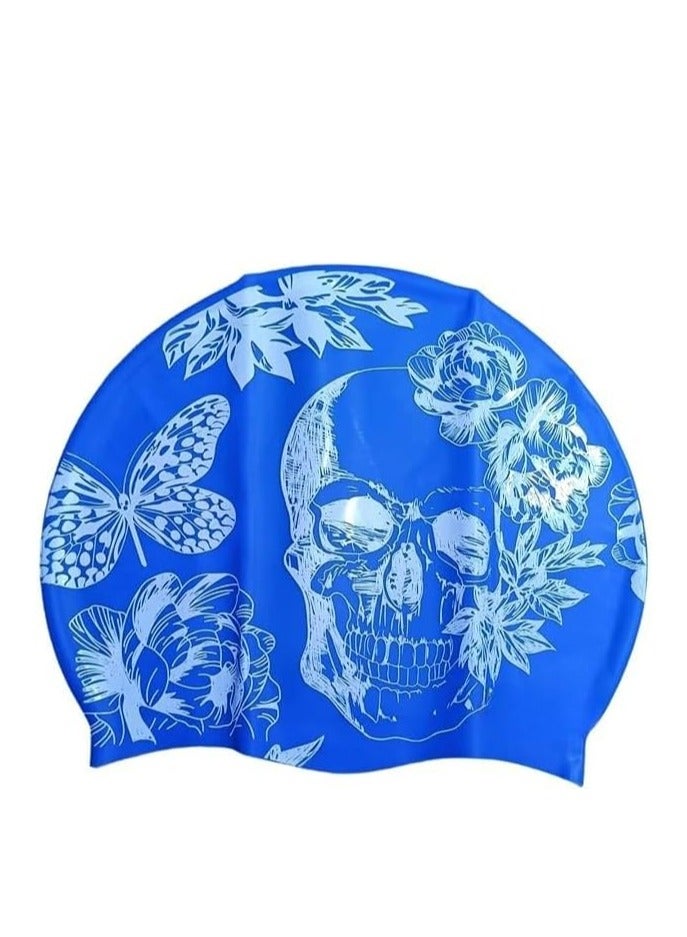 Flexible silicone swimming cap – protects hair from water and chlorine with a comfortable design for professional and everyday swimming. - Image 1