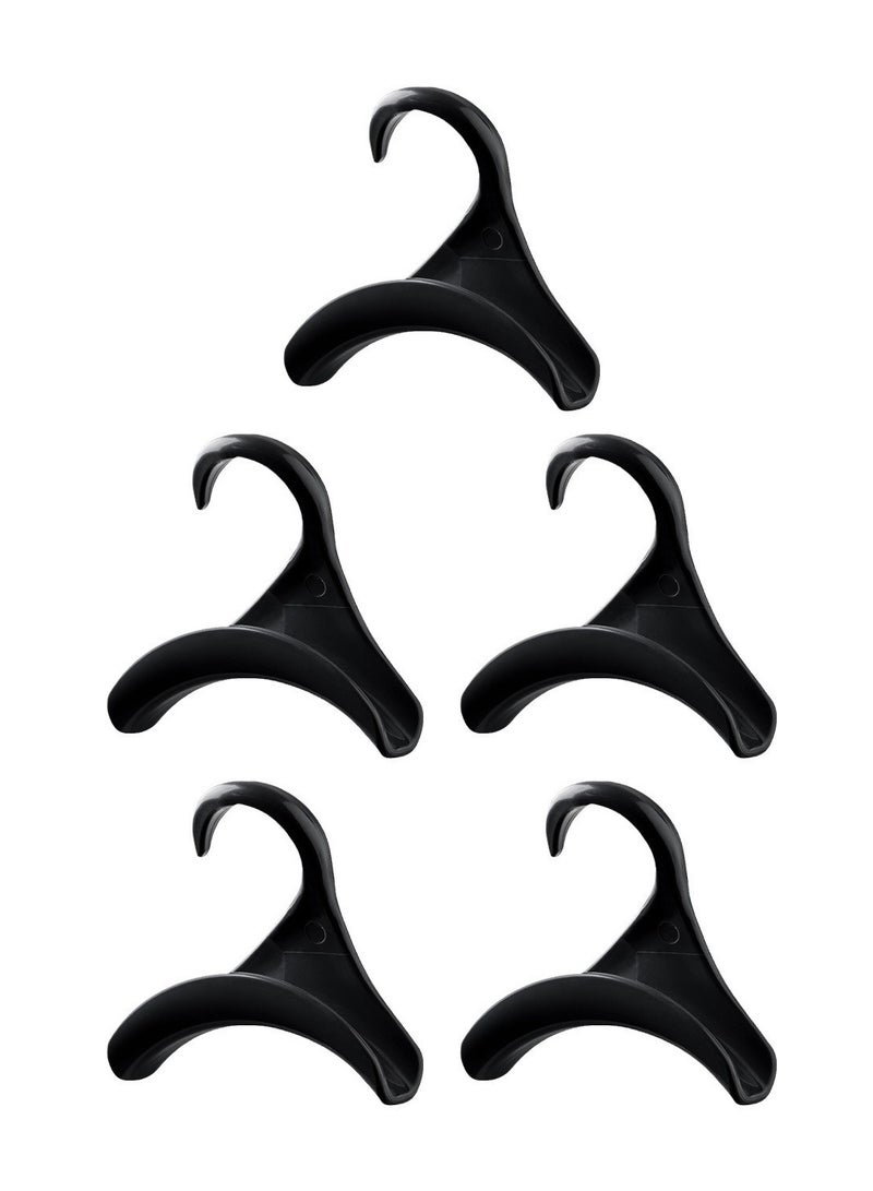 5 pack Bag hook arch hanging bag rack bag strap non deformable jewelry rack entrance hat scarf storage rack black  - Image 1