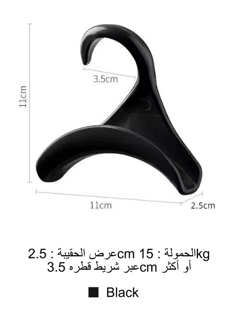 5 pack Bag hook arch hanging bag rack bag strap non deformable jewelry rack entrance hat scarf storage rack black  - Image 4