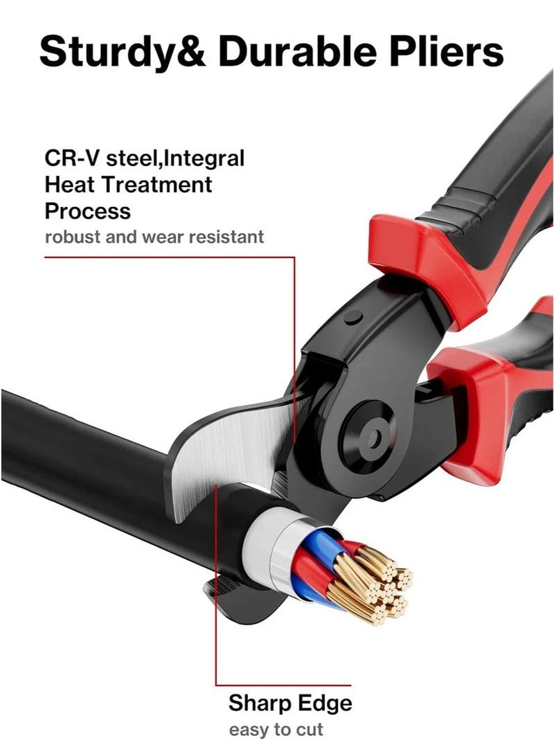EzzySo 5 IN 1 Multifunctional Replaceable Electrician Pliers Wire Stripping Pliers Wire Cutting Stripper Wire Crimp Pliers Special Tools Electricians  - Image 3