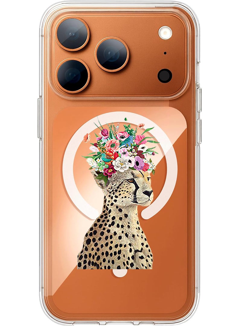 Theodor Magnetic Case for Apple iPhone 17 Pro Compatible with MagSafe Wireless Charging, Shockproof Phone Bumper Cover - Chicken & Hen - Image 1