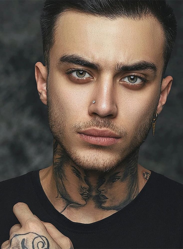 سيوسي 120 PCS فولاذ مقاوم للصدأ ترصيع الأنف ، 1.5 مم 2 مم 2.5 مم لتر حلقات الأنف على شكل حلقات الأنف للنساء رجال مثقوب الفطريات مجوهرات الجسم ، hypoallergenic (أبيض ولون) - Image 4