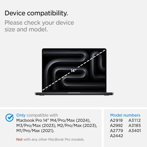 Brevynx Easy On/Off Magnetic 360° Privacy Screen Filter Compatible with MacBook Pro 14 inch (2021-2026, M5, M4, M3, M2, M1, Pro,Max), Anti Glare Laptop Privacy Screen Shield with Camera Cover - UV block 90%-Model - Image 2