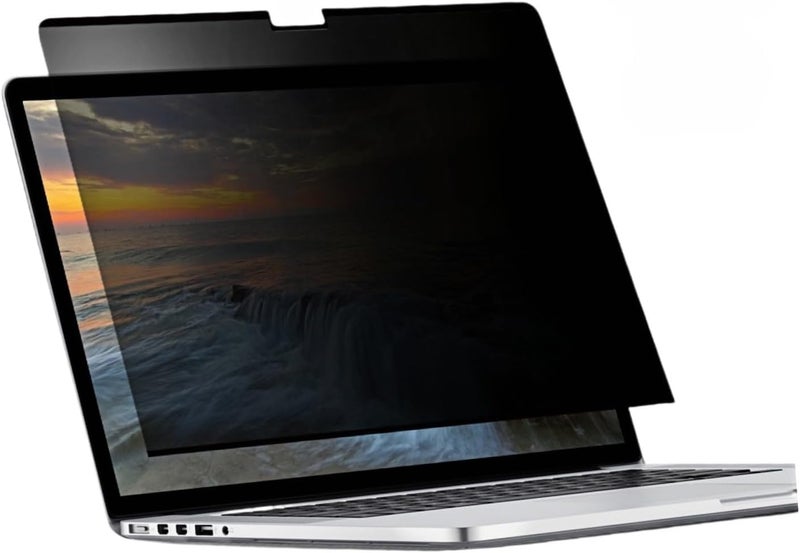 Brevynx Easy On/Off Magnetic 360° Privacy Screen Filter Compatible with MacBook Pro 14 inch (2021-2026, M5, M4, M3, M2, M1, Pro,Max), Anti Glare Laptop Privacy Screen Shield with Camera Cover - UV block 90%-Model - Image 1