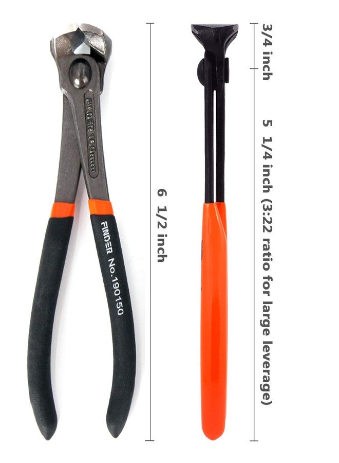 Finder End Cutting Plier With Soft Grip, Nail Puller 6 Inch - Image 2