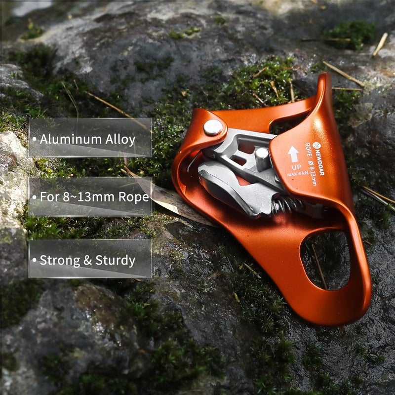 Newdoar Rock Climbing Chest Ascender Abdominal for Vertical Rope Climbing CE Certified Rope Clamp for 8~13MM Rope - Image 5