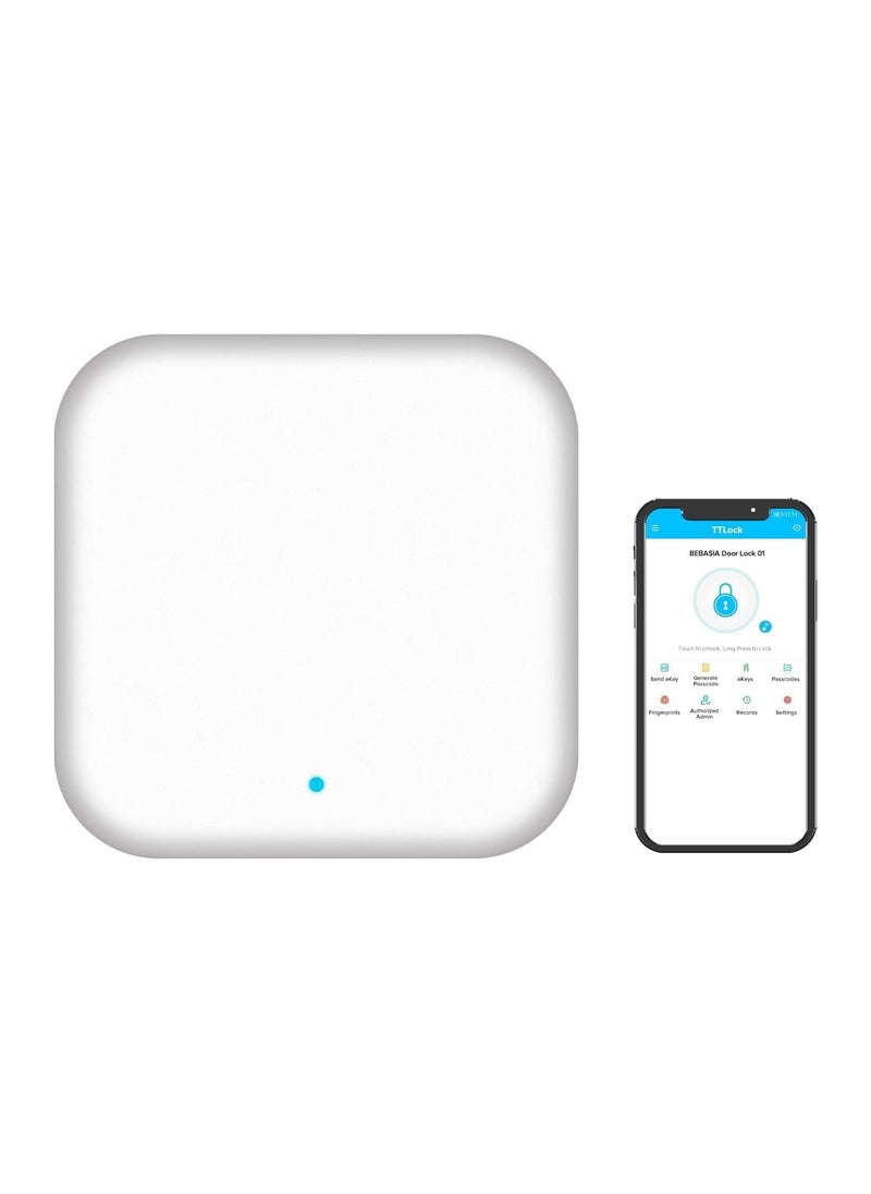 Generic Smart Wi-Fi Gateway, G2 Hub for Keyless Entry Door, Paired with Smart Door Lock to Realize APP Remote Control Support Voice and Remote Control with TT Lock App, Compatible with Alexa and Google Home  - Image 1