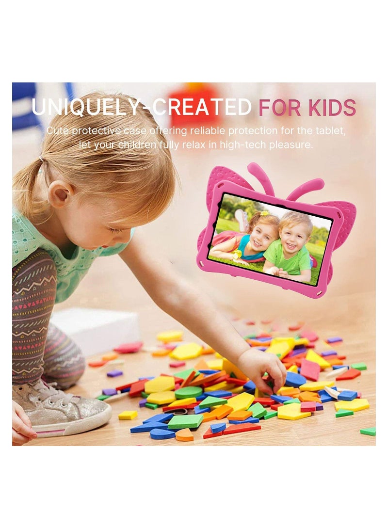 روك بو جراب iPad 10.2 اللوحي للأطفال iPad 10.2 7 8 9 حافظة فراشة مع مسند ضوء EVA Full Boby Drop واقٍ متين ومقاوم للصدمات ومقاوم للأطفال iPad 7 8 9 iPad 10.2 جراب كمبيوتر لوحي للأطفال كهدية للأطفال - Image 4