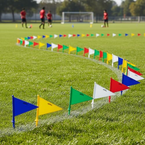 Fitfix® Boundary Flag for Marking for All Sports Cricket, Football etc (Color May Vary) - Set of 10 Assorted Colour (Boundry Flag Mix Colour 10 Pcs) 1 SET - Image 5