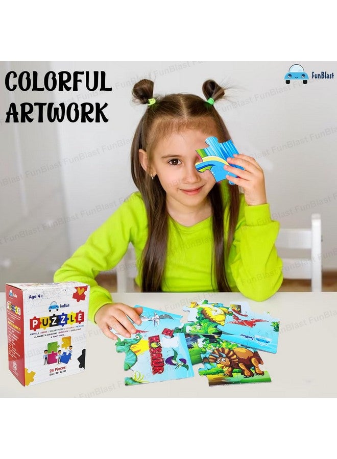 FunBlast Dinosaur Jigsaw Puzzle for Kids Jigsaw Puzzle for Kids of Age 3-5 Years - 24 Pcs (Multicolor, Size 30X22 cm) - Image 4