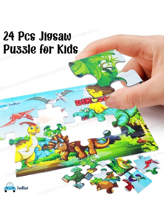 FunBlast Dinosaur Jigsaw Puzzle for Kids Jigsaw Puzzle for Kids of Age 3-5 Years - 24 Pcs (Multicolor, Size 30X22 cm) - Image 3