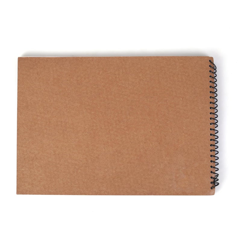Mancloem Mancloem Paper Spiral Sketchbook Set A4 140 GSM, 50 Sheets | Spiral Bound Sketchpad for Artists, Drawing, Sketching, Painting, and Colouring | Ideal for Pencils, Inks, Markers, Watercolor (Pack of 2) - Image 4