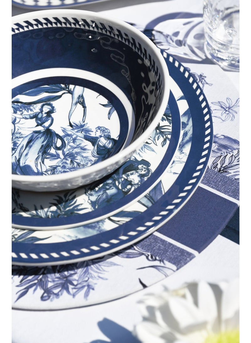 Baci milano Melamine Dinner Set 18 Pieces for 6 Persons – Versailles Collection, Unbreakable Plates and Bowls, Tableware, Dinnerware, Dining, Kitchen, Home, Gift, Italian Design by Baci Milano - Image 2