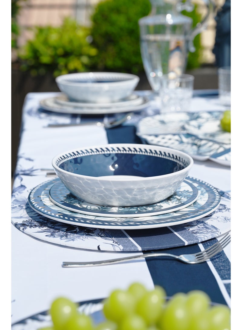 Baci milano Melamine Dinner Set 18 Pieces for 6 Persons – Versailles Collection, Unbreakable Plates and Bowls, Tableware, Dinnerware, Dining, Kitchen, Home, Gift, Italian Design by Baci Milano - Image 4